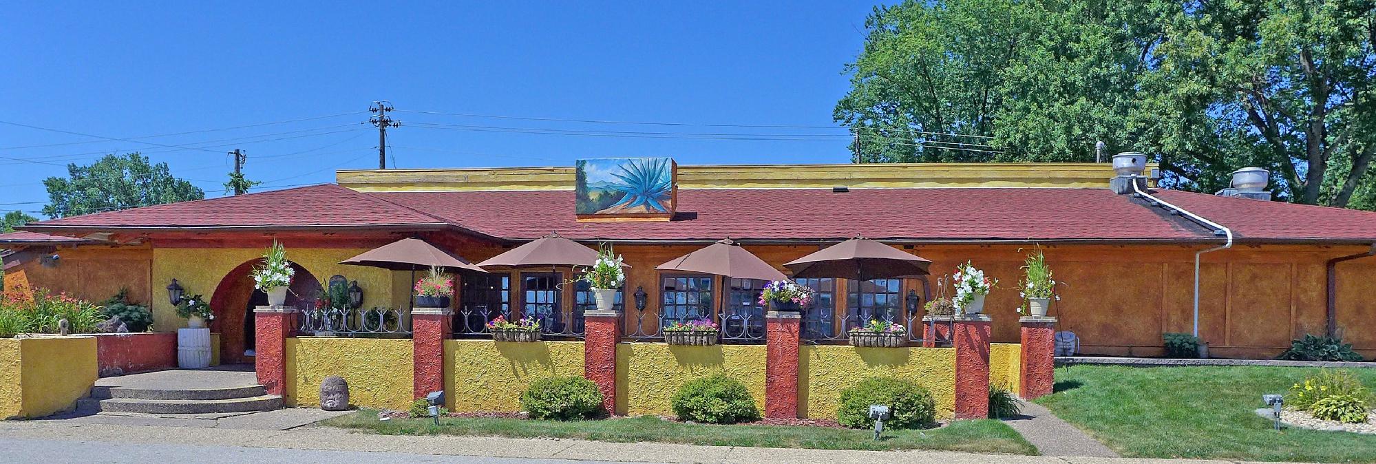 The restaurant interior at Los Agaves Mexican Grill